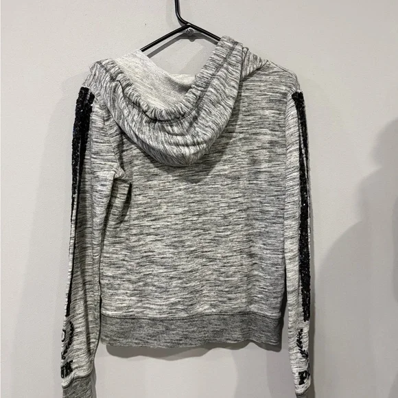 Y2K Style Victoria’s Secret PINK Sequin Dog & Sleeve Logo Hoodie - Small - Picture 9 of 11